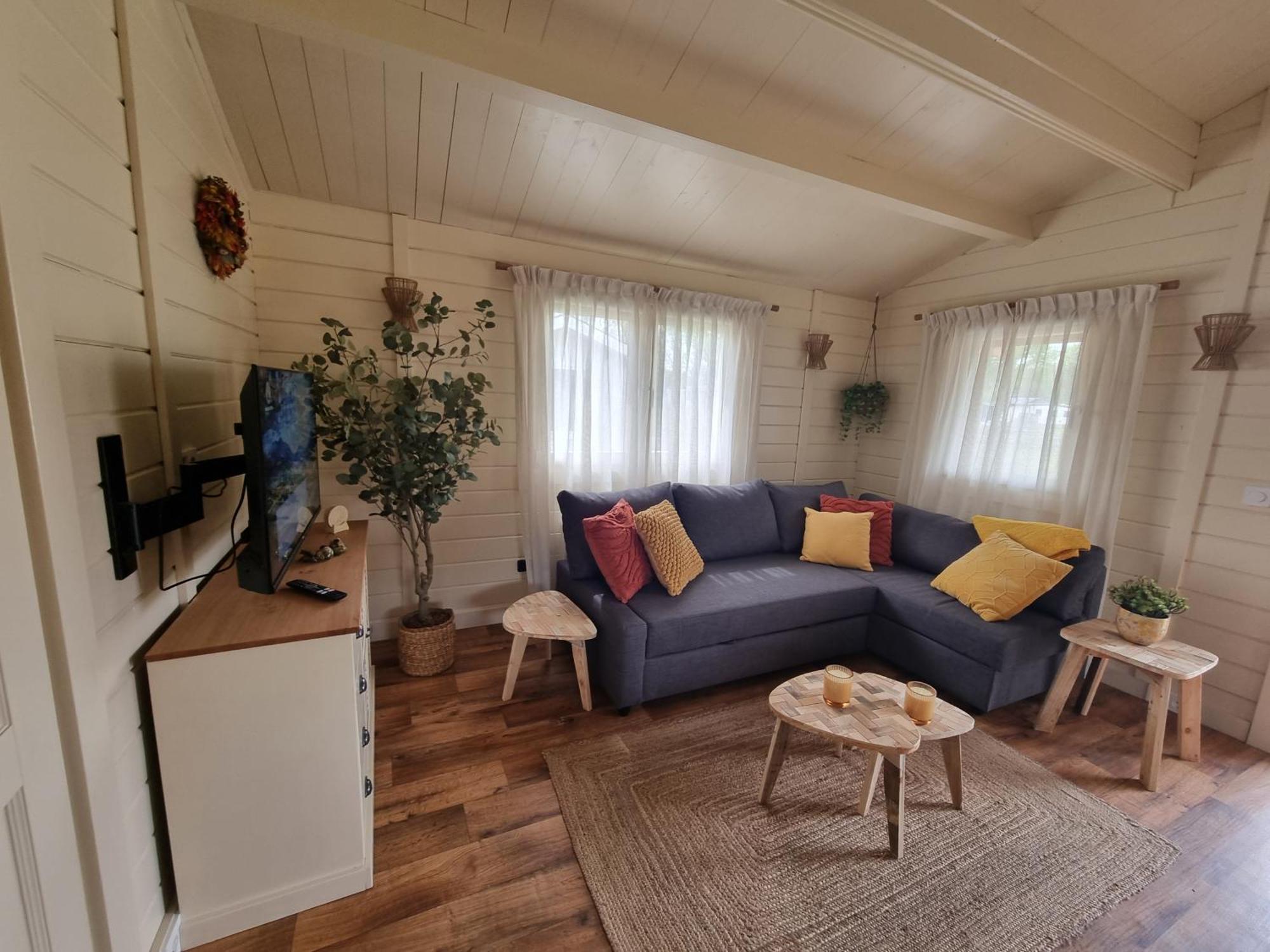 Nieuw - Luxe Blokhut Chalet In Bosrijke Omgeving Anloo Exterior foto